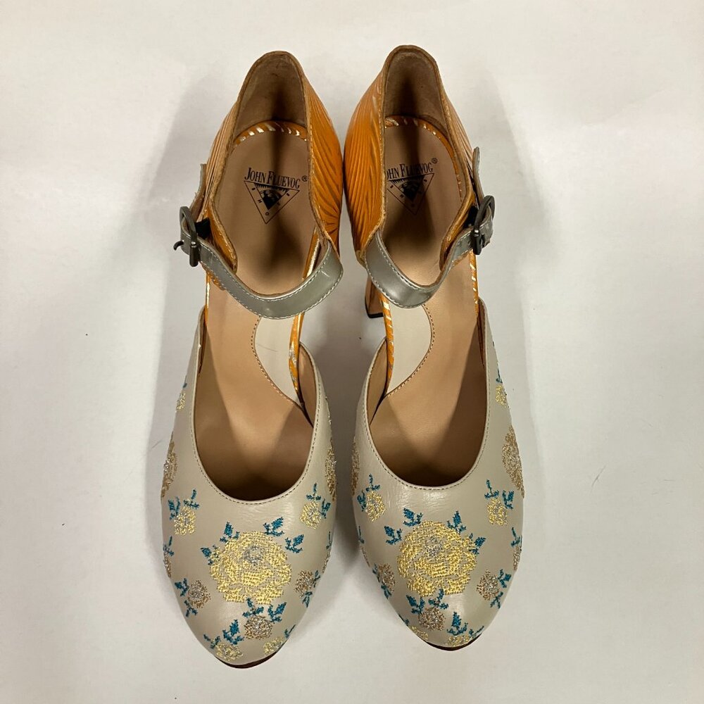 *BRAND NEW!* Fluevog 2017 Miracle Platform FLORA, Floral, Size 9.5 (TTS, narrow) - Picture 2 of 10